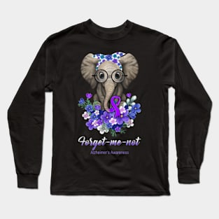 alzheimers warrior unbreakable Long Sleeve T-Shirt